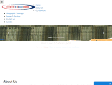 Tablet Screenshot of cox-research.com
